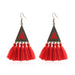 Jewelry WholesaleWholesale long ethnic yarn tassel earrings JDC-ES-HH006 Earrings 汉虹 %variant_option1% %variant_option2% %variant_option3%  Factory Price JoyasDeChina Joyas De China