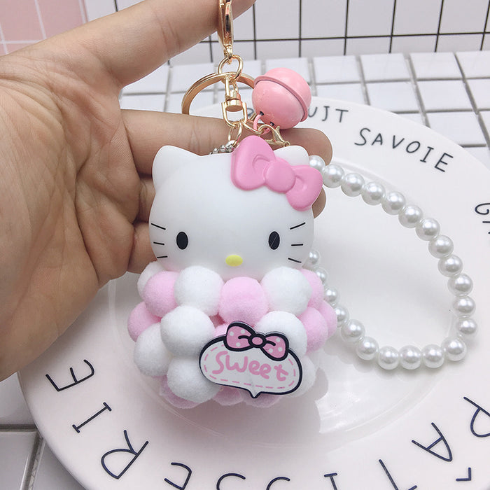 Wholesale Plush Cartoon Cat Hair Ball Keychain (M) JDC-KC-BZ003