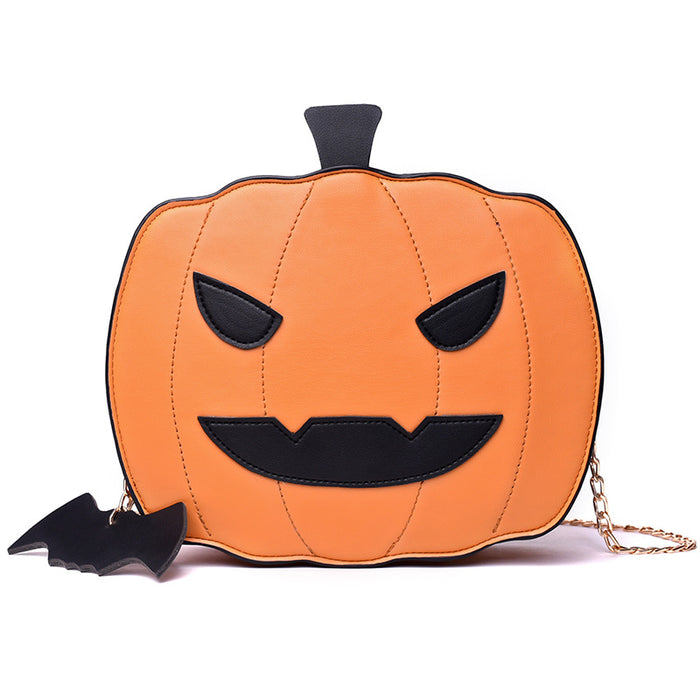 Wholesale Shoulder Bag Polyester Halloween Cute Pumpkin Chain Bag MOQ≥2 JDC-SD-Chufeng001