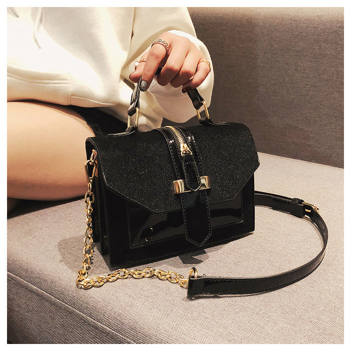 Wholesale Shoulder Bag PU Leopard Print Chain Small Square Bag Diagonal Cross Portable JDC-SD-Duguang004