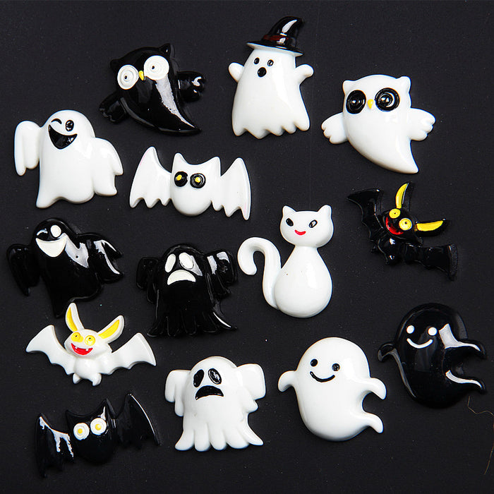 Wholesale DIY Phone Case Accessories Halloween Resin Random MOQ≥2 JDC-DIY-Miaobei005