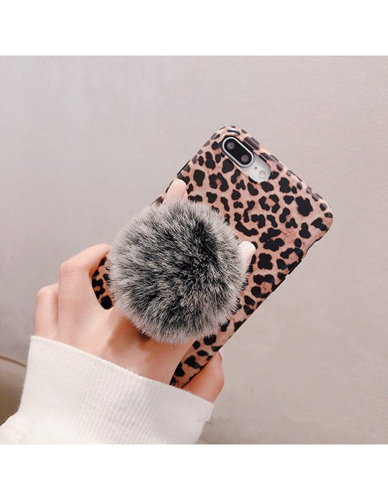 Wholesale Plush Ball Autumn Winter Phone Holder MOQ≥2 JDC-PS-XDS004