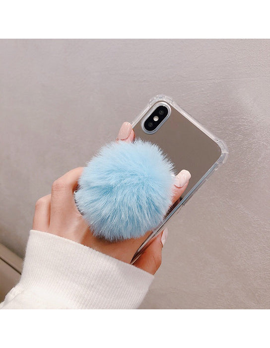 Wholesale Plush Ball Autumn Winter Phone Holder MOQ≥2 JDC-PS-XDS004