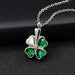 Jewelry WholesaleWholesale Memorial Relatives Pet Bones Hair Urn Pendant Lucky Clover JDC-NE-LvXin005 Necklaces 缕馨 %variant_option1% %variant_option2% %variant_option3%  Factory Price JoyasDeChina Joyas De China