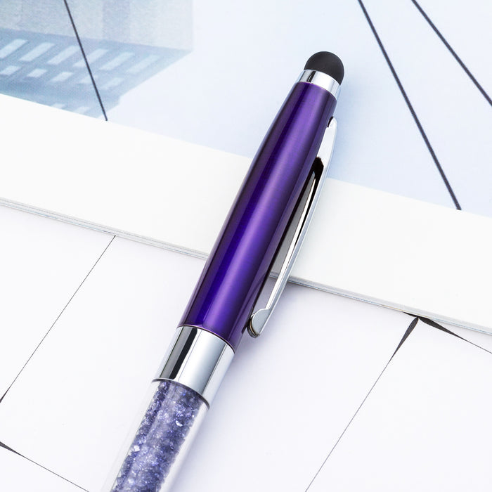 Wholesale Diamond Metal Pen Handwriting Capacitive Ballpoint Pen JDC-BP-Huah035