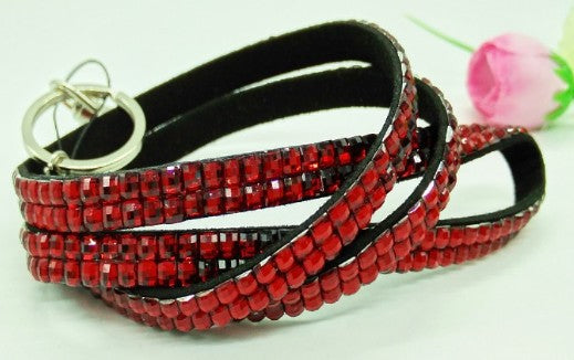 Wholesale Resin Rhinestone Diamond Lanyard Keychain MOQ≥2 JDC-KC-MZhui002