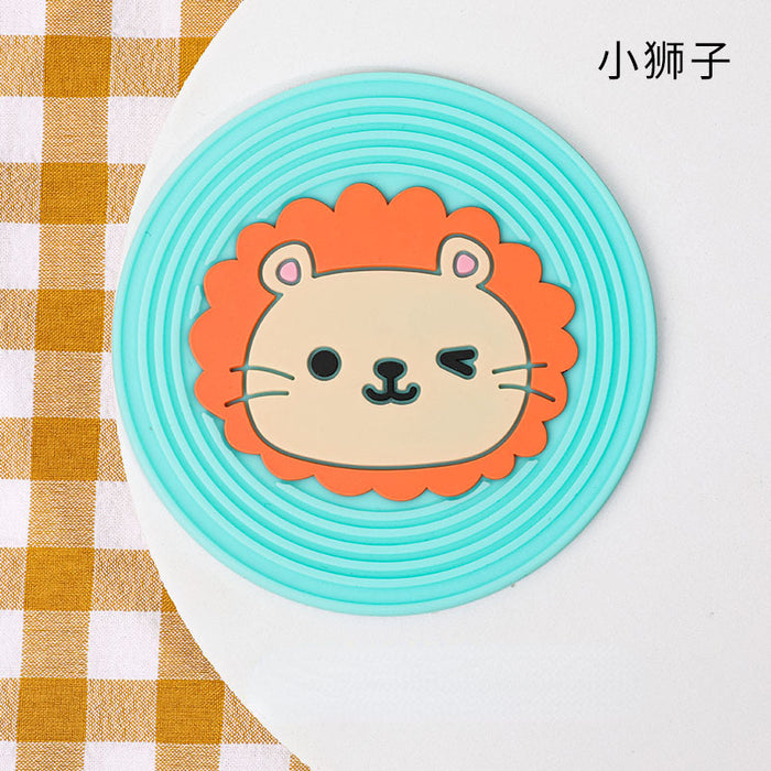 Wholesale Cartoon Cute Anti-Slip Coasters Silicone MOQ≥2 JDC-PS-Zhixin001