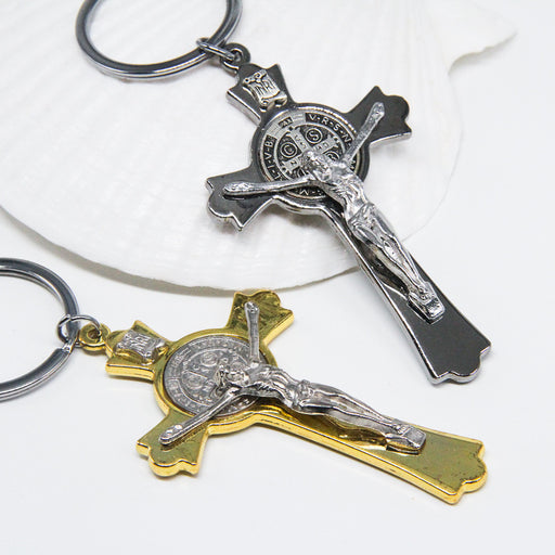 Jewelry WholesaleWholesale Cross Jesus Catholic Alloy Keychain JDC-KC-XJN001 Keychains 小江南 %variant_option1% %variant_option2% %variant_option3%  Factory Price JoyasDeChina Joyas De China