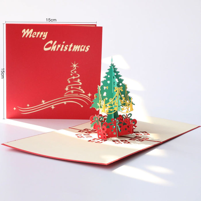 Wholesale Greeting Cards 3D Creative Christmas Cards JDC-GC-LiD001