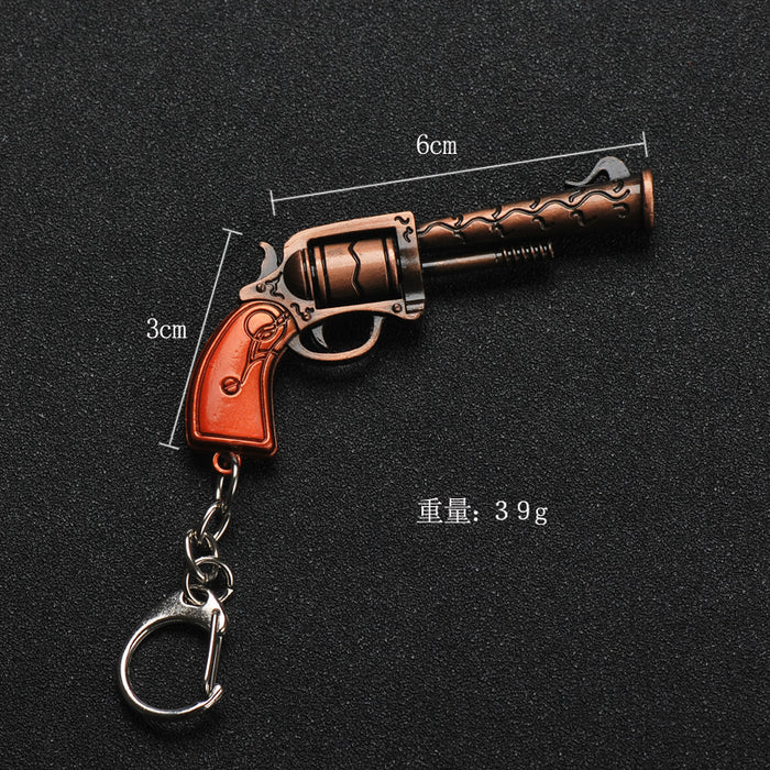 Wholesale keychain signal pistol revolver weapon model pendant JDC-KC-XinS029