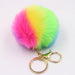 Jewelry WholesaleWholesale Alloy Faux Hair Rainbow Hair Ball Pom Pom Keychain JDC-KC-Zuge037 Keychains 祖格 %variant_option1% %variant_option2% %variant_option3%  Factory Price JoyasDeChina Joyas De China