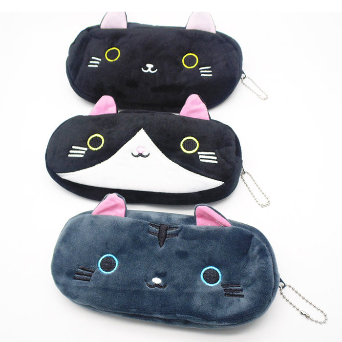 Wholesale Pencil Bags Plush Cute Kitten JDC-PB-ShiD005