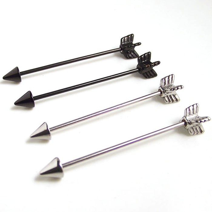 Jewelry WholesaleWholesale stainless steel love arrow long straight rod Ear studs JDC-ES-SaiY001 Piercings 塞尧 %variant_option1% %variant_option2% %variant_option3%  Factory Price JoyasDeChina Joyas De China