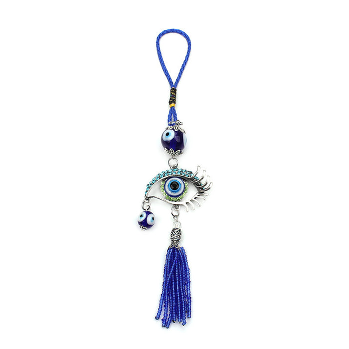 Jewelry WholesaleWholesale Devil's Eye hanging keychain JDC-KC-baiding005 Keychains 佰定 %variant_option1% %variant_option2% %variant_option3%  Factory Price JoyasDeChina Joyas De China