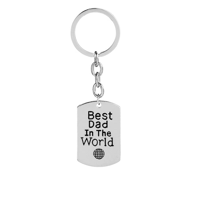 Wholesale Creative Letters Father's Day Keychain MOQ≥2 JDC-KC-ZJ009