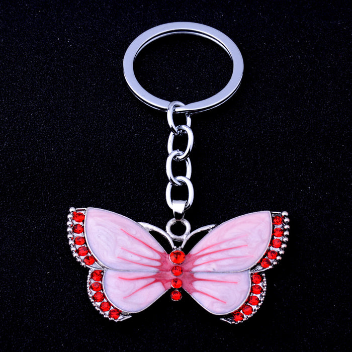 Wholesale Key Chain Alloy Drip Oil Fashion Butterfly Keychain MOQ≥3 JDC-KC-RQin001