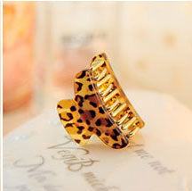 Wholesale Leopard Print Grab Clip Hair Clip Acrylic Butterfly Clip JDC-HC-D106