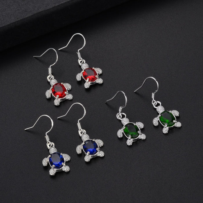 Jewelry WholesaleWholesale Diamond Gem Turtle Alloy Earrings JDC-ES-JDie001 Earrings 简蝶 %variant_option1% %variant_option2% %variant_option3%  Factory Price JoyasDeChina Joyas De China