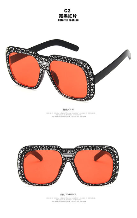 Jewelry WholesaleWholesale large frame star diamond sunglasses JDC-SG-KD142 Sun Glasses 珂盾 %variant_option1% %variant_option2% %variant_option3%  Factory Price JoyasDeChina Joyas De China