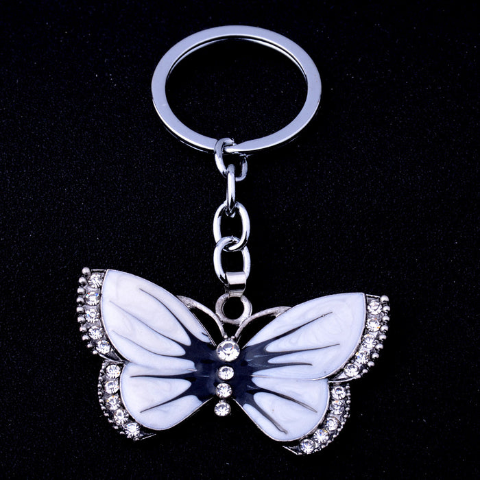 Wholesale Key Chain Alloy Drip Oil Fashion Butterfly Keychain MOQ≥3 JDC-KC-RQin001