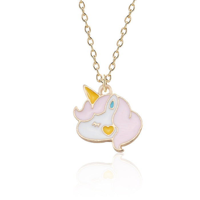 Jewelry WholesaleWholesale cartoon cute Pegasus Necklace MOQ≥2 JDC-NE-ZJ023 necklaces 志嘉 %variant_option1% %variant_option2% %variant_option3%  Factory Price JoyasDeChina Joyas De China