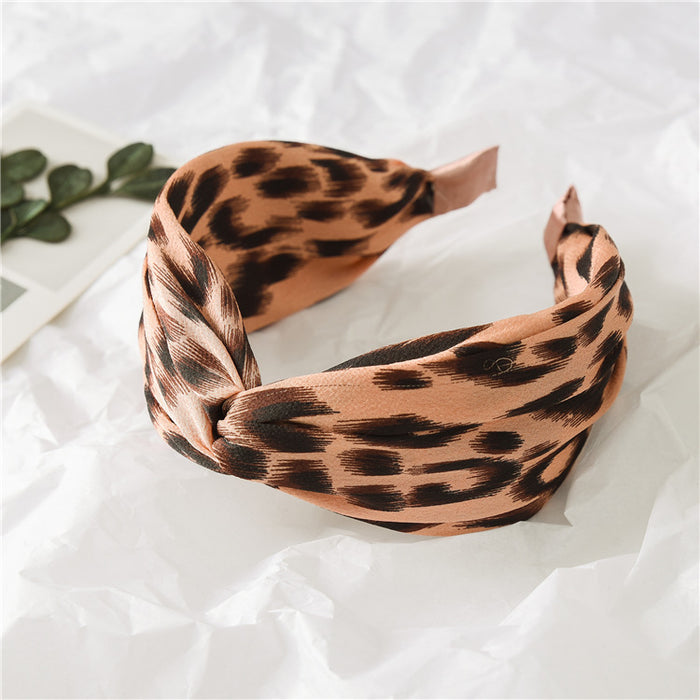 Wholesale Headband Fabric Leopard Print JDC-HD-ST002