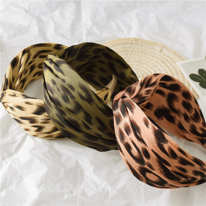 Wholesale Headband Fabric Leopard Print JDC-HD-ST002