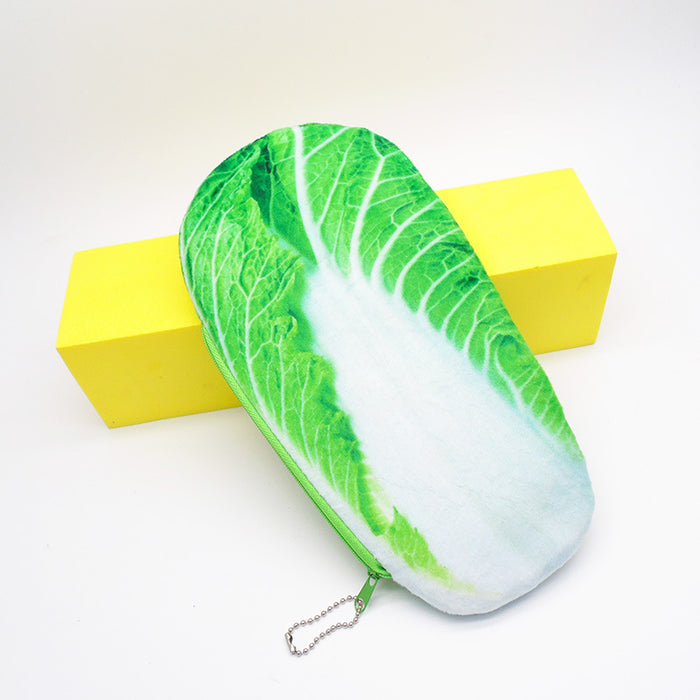 Wholesale Pencil Bags Plush Simulation Printing Vegetables JDC-PB-ShiD004