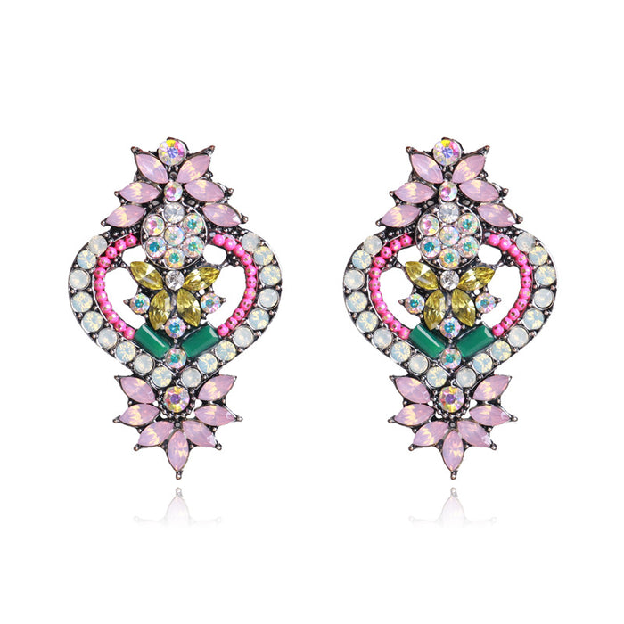 Jewelry WholesaleWholesale Color Rhinestone Gemstone Earrings JDC-ES-ZhanS004 Earrings 瞻盛 %variant_option1% %variant_option2% %variant_option3%  Factory Price JoyasDeChina Joyas De China