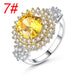 Jewelry WholesaleWholesale Yellow Zircon Electroplated Copper Ring JDC-RS-MiMeng040 Rings 米萌 %variant_option1% %variant_option2% %variant_option3%  Factory Price JoyasDeChina Joyas De China