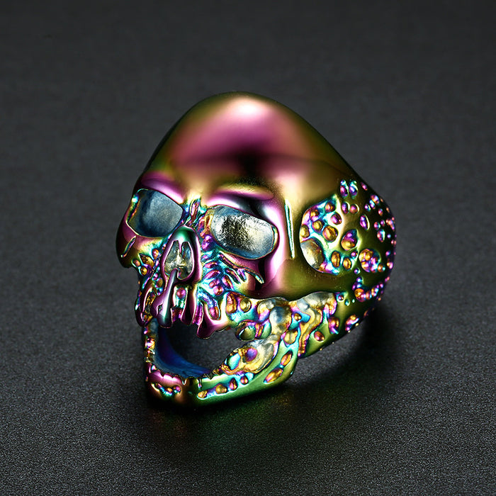 Wholesale Ring Stainless Steel Skull Men's Ring MOQ≥2 JDC-RS-LMS001