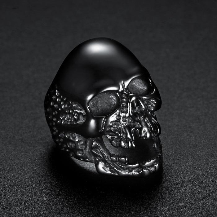 Wholesale Ring Stainless Steel Skull Men's Ring MOQ≥2 JDC-RS-LMS001