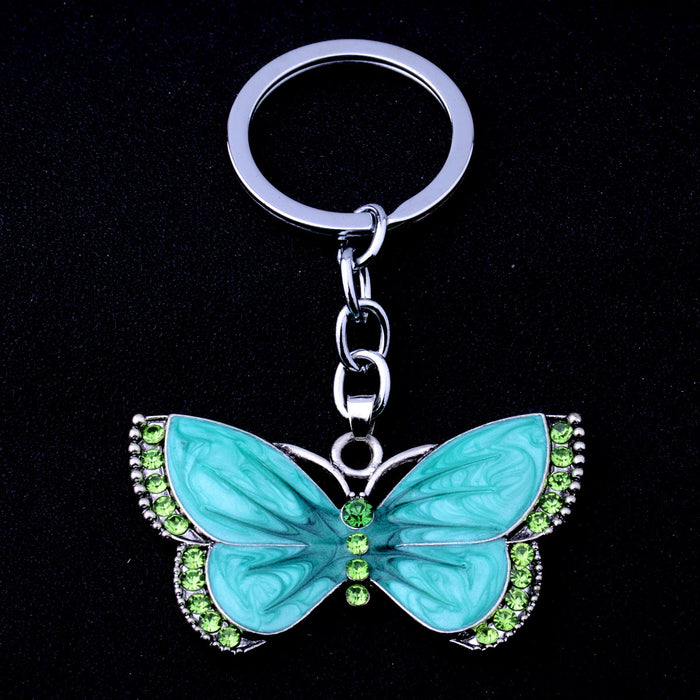 Wholesale Key Chain Alloy Drip Oil Fashion Butterfly Keychain MOQ≥3 JDC-KC-RQin001