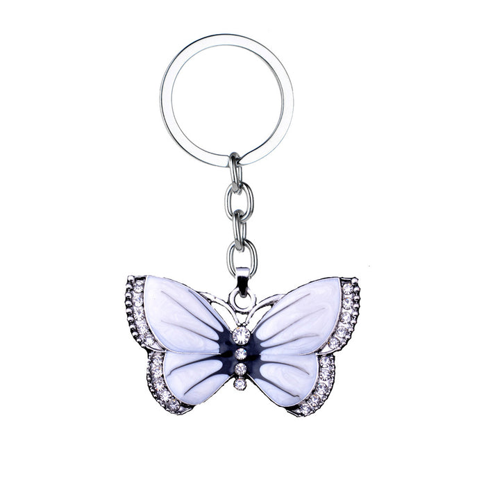 Wholesale Key Chain Alloy Drip Oil Fashion Butterfly Keychain MOQ≥3 JDC-KC-RQin001