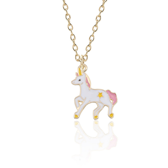 Jewelry WholesaleWholesale cartoon cute Pegasus Necklace MOQ≥2 JDC-NE-ZJ023 necklaces 志嘉 %variant_option1% %variant_option2% %variant_option3%  Factory Price JoyasDeChina Joyas De China