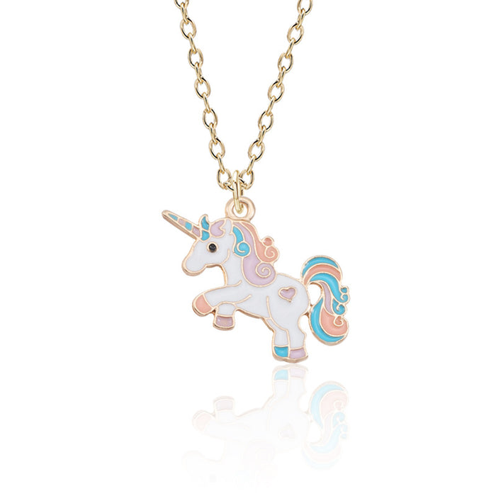 Jewelry WholesaleWholesale cartoon cute Pegasus Necklace MOQ≥2 JDC-NE-ZJ023 necklaces 志嘉 %variant_option1% %variant_option2% %variant_option3%  Factory Price JoyasDeChina Joyas De China