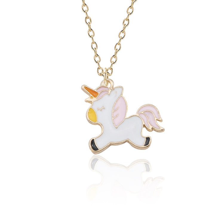 Jewelry WholesaleWholesale cartoon cute Pegasus Necklace MOQ≥2 JDC-NE-ZJ023 necklaces 志嘉 %variant_option1% %variant_option2% %variant_option3%  Factory Price JoyasDeChina Joyas De China