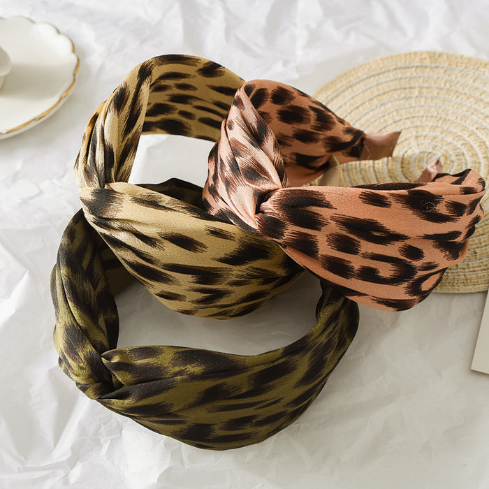 Wholesale Headband Fabric Leopard Print JDC-HD-ST002