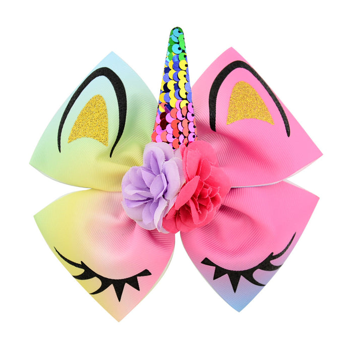 Jewelry WholesaleWholesale children flip sequins hot stamped bow hairpin JDC-HC-Xiane009 Hair Clips 仙儿 %variant_option1% %variant_option2% %variant_option3%  Factory Price JoyasDeChina Joyas De China