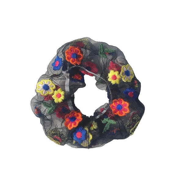 Jewelry WholesaleWholesale release rubber band colored daisies retro hair bands JDC-HS-H422 Hair Scrunchies 妙德 %variant_option1% %variant_option2% %variant_option3%  Factory Price JoyasDeChina Joyas De China