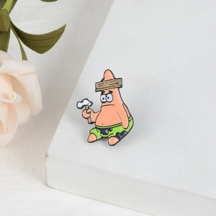 Wholesale cartoon characters Spongebao Drop Oil Cowboy Denoco JDC-BC-QiH014