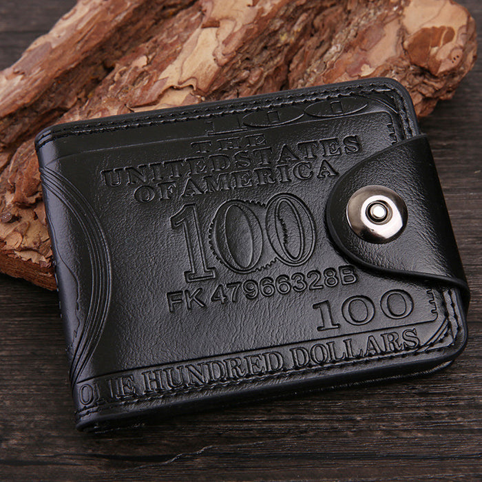 Jewelry WholesaleWholesale dollar pattern vintage compression short magnetic buckle wallet JDC-WT-Shadp003 Wallet 莎达 %variant_option1% %variant_option2% %variant_option3%  Factory Price JoyasDeChina Joyas De China