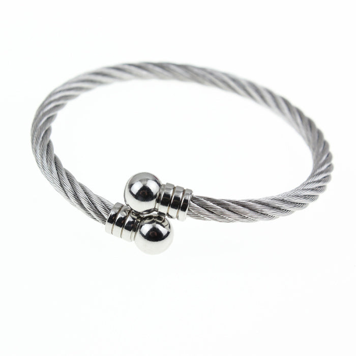 Wholesale Stainless Steel Bracelet Charriol Bangle MOQ≥2 JDC-BT-ChengG003