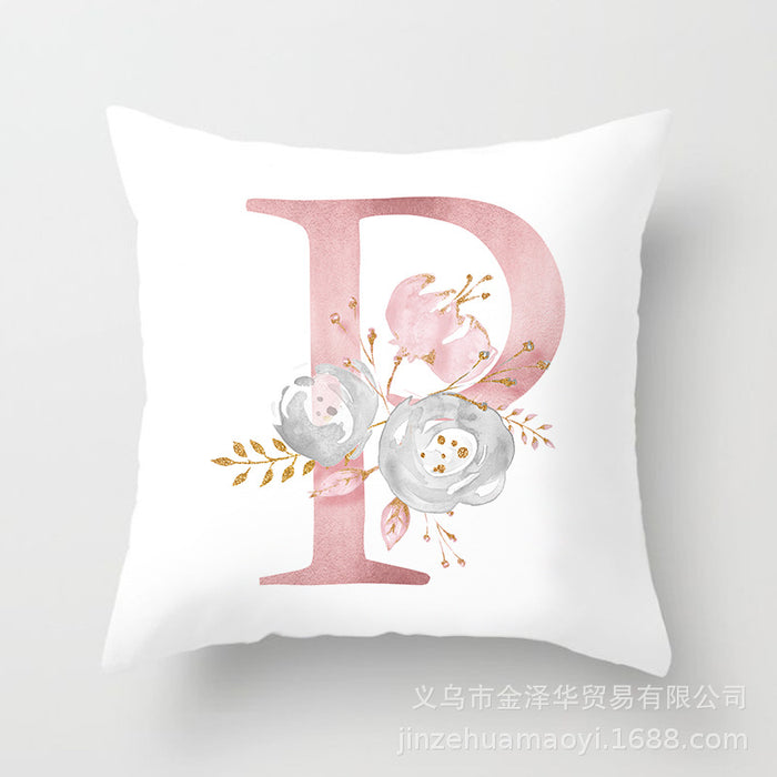 Wholesale Pillowcase Peach Skin Pink Letters JDC-PW-Jinze014