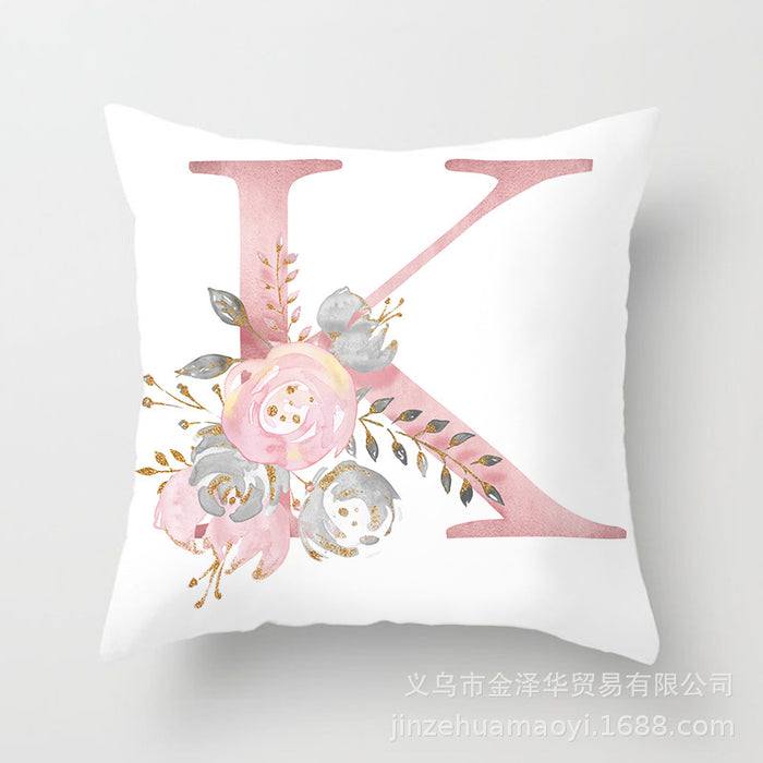 Wholesale Pillowcase Peach Skin Pink Letters JDC-PW-Jinze014