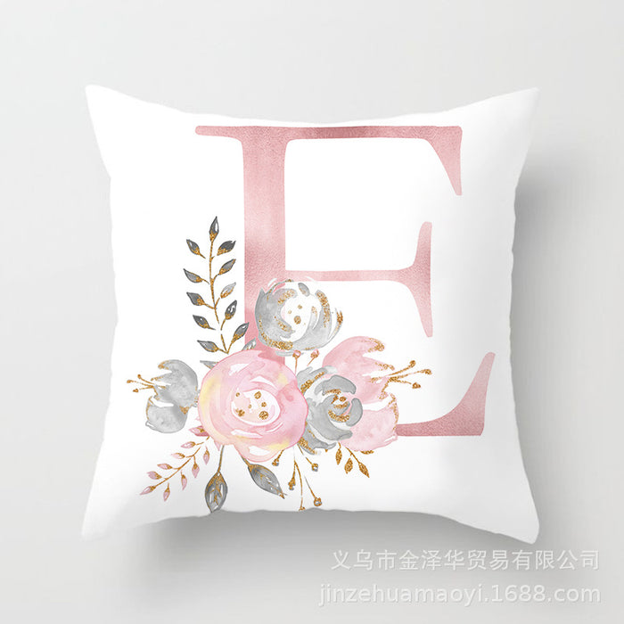 Wholesale Pillowcase Peach Skin Pink Letters JDC-PW-Jinze014