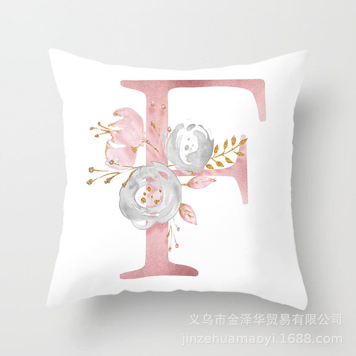 Wholesale Pillowcase Peach Skin Pink Letters JDC-PW-Jinze014