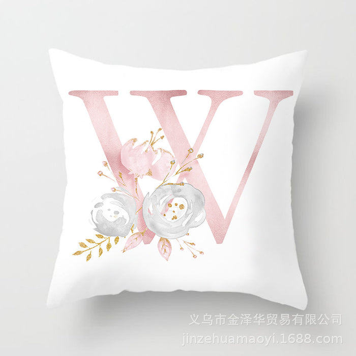 Wholesale Pillowcase Peach Skin Pink Letters JDC-PW-Jinze014