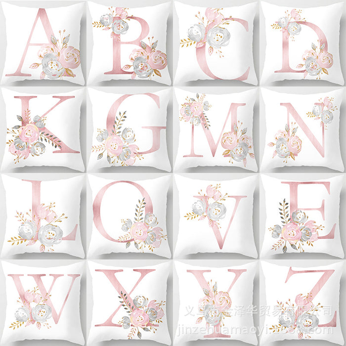 Wholesale Pillowcase Peach Skin Pink Letters JDC-PW-Jinze014