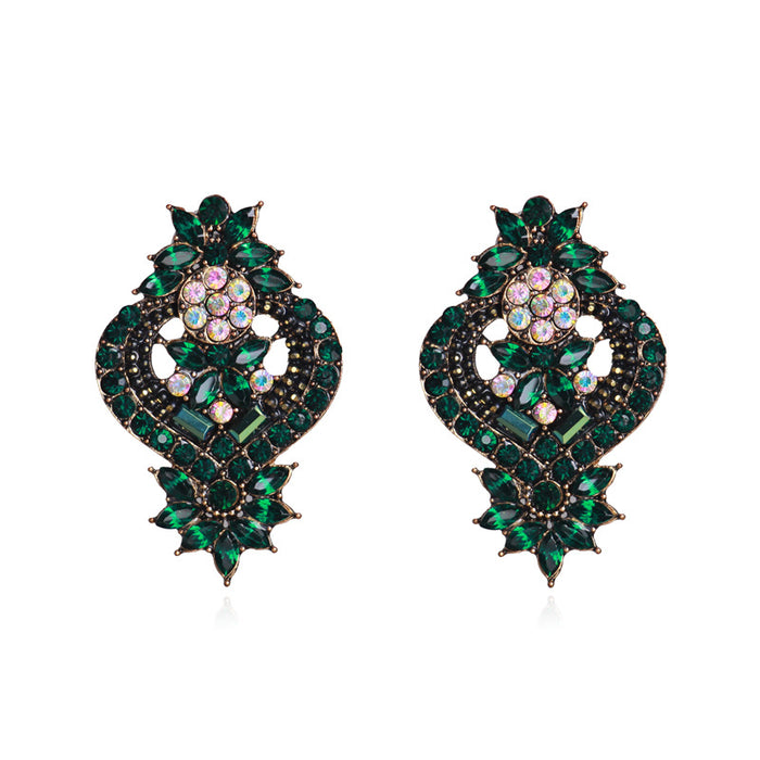 Jewelry WholesaleWholesale Color Rhinestone Gemstone Earrings JDC-ES-ZhanS004 Earrings 瞻盛 %variant_option1% %variant_option2% %variant_option3%  Factory Price JoyasDeChina Joyas De China